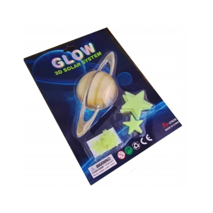 MJ12051 Planety fluorescencyjne 3D + gwiazdki