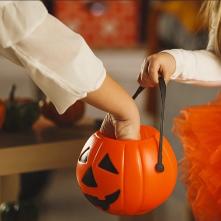 HL33 WIADERKO POJEMNIK  DYNIA NA CUKIERKI DUŻE HALLOWEEN SŁODYCZE