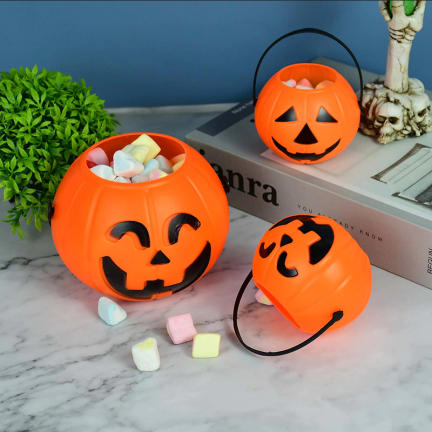 TG66295 WIADERKO POJEMNIK NA SŁODYCZE KUBEŁEK HALLOWEEN DYNIA