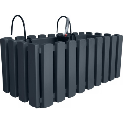 DDEF400W-S433 SKRZYNKA BALKONOWA DONICZKA 38cm Z UCHWYTAMI ANTRACYT miernik wilgoci