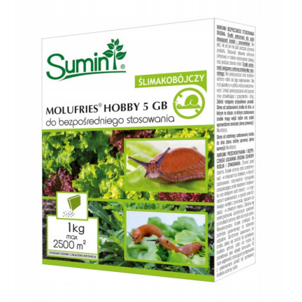 SUM22 Molufries 5GB 1kg Sumin, preparat na ślimaki, środek zwalczający ślimaki, ślimakobójczy