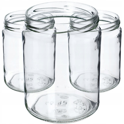 PAC500/82 SŁOIK SŁOIKI SZKLANE 500 ml na PRZETWORY OGÓRKI MIÓD NALEWKI SOSY FI82