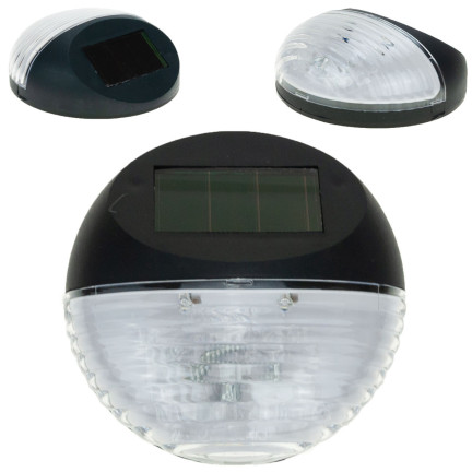 SOL0694 Lampka solarna ogrodowa, lampa czarna z plastiku, 11,3 x 11,3 x 4,5 CM