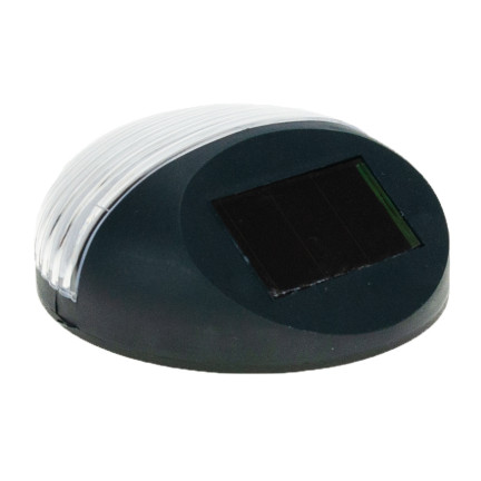SOL0694 Lampka solarna ogrodowa, lampa czarna z plastiku, 11,3 x 11,3 x 4,5 CM