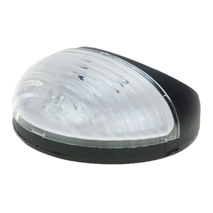 SOL0694 Lampka solarna ogrodowa, lampa czarna z plastiku, 11,3 x 11,3 x 4,5 CM