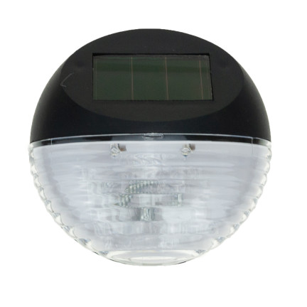SOL0694 Lampka solarna ogrodowa, lampa czarna z plastiku, 11,3 x 11,3 x 4,5 CM