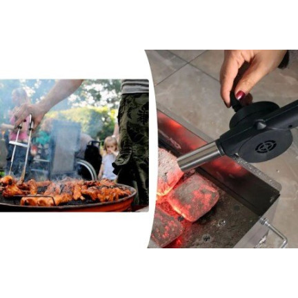 DO55 Dmuchawa do rozpalania grilla, rozniecania ognia, ogniska kominka bbq, ręczne rozpalanie
