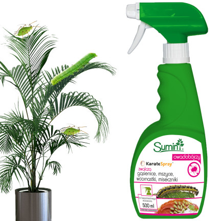 SUM3 Karate Spray owadobójczy Sumin 500 ml na MSZYCE WCIORNASTKI GĄSIENICE 0,5L