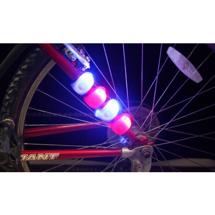 ZW39 DIODOWA LAMPKA ROWEROWA LED PRZÓD TYŁ 2 SZT