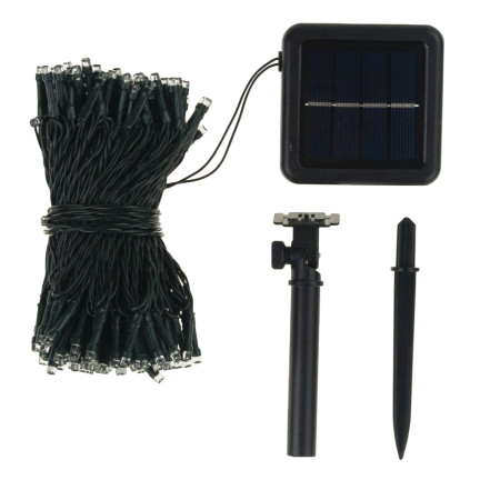 TG63191-1 LAMPKI choinkowe 200 LED SOLARNE ZIMNY BIAŁY ZEWNĘTRZNE ŚWIĄTECZNE WBIJANE