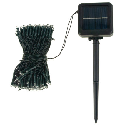 TG63191-1 LAMPKI choinkowe 200 LED SOLARNE ZIMNY BIAŁY ZEWNĘTRZNE ŚWIĄTECZNE WBIJANE