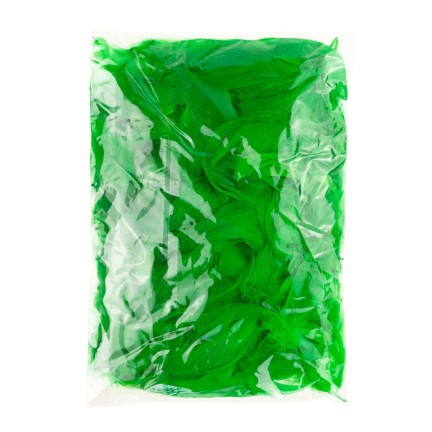 TG35906-4 Piórka ozdobne, pióra dekoracyjne, 10g zielone jasne do rękodzieła, ozdoby wielkanocne