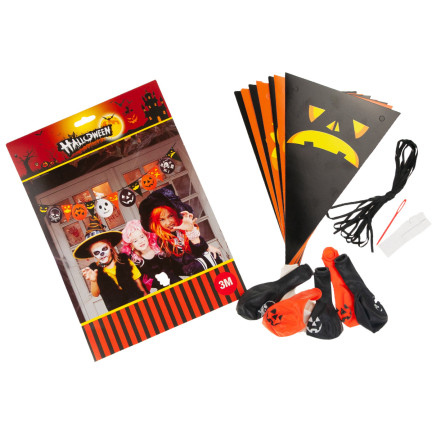 TG44472 GIRLANDA HALLOWEEN Z BALONAMI DEKORACJA DUŻA 3M