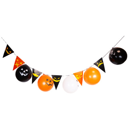 TG44472 GIRLANDA HALLOWEEN Z BALONAMI DEKORACJA DUŻA 3M