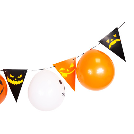 TG44472 GIRLANDA HALLOWEEN Z BALONAMI DEKORACJA DUŻA 3M