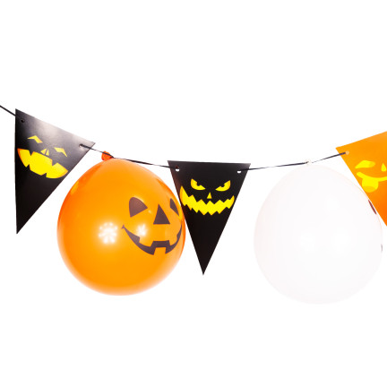 TG44472 GIRLANDA HALLOWEEN Z BALONAMI DEKORACJA DUŻA 3M