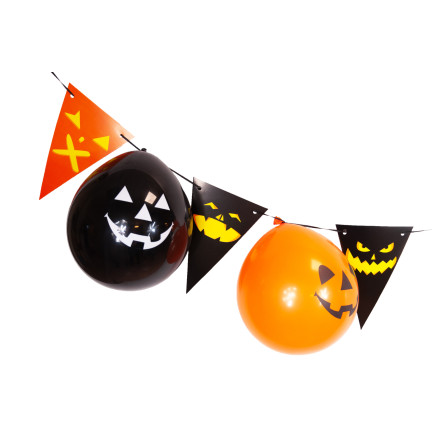 TG44472 GIRLANDA HALLOWEEN Z BALONAMI DEKORACJA DUŻA 3M