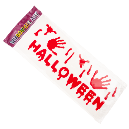TG44529 DEKORACJA NA SZYBĘ HALLOWEEN NAPIS KREW KRWAWY
