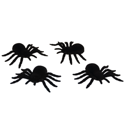 TG44534 PAJĄKI HALLOWEEN 4SZT DEKORACJA Z PAJĄKAMI DUŻE STRASZNE