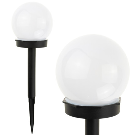 TG47830 Lampy SOLARNE OGRODOWE KULA lampa solarna ogrodowa LED kule biała do ogrodu