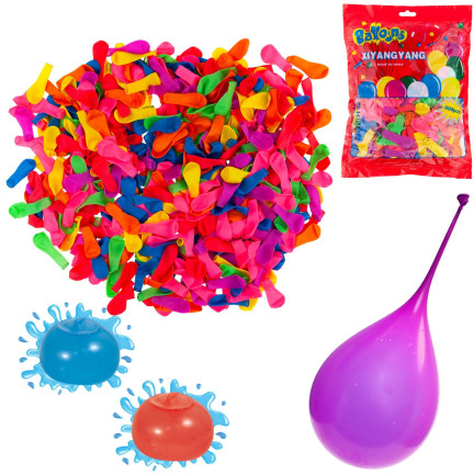 TG48075 BOMBY WODNE BALONY BALONIKI NA WODĘ KOLOROWE ZESTAW 500SZT ŚMINGUS-DYNGUS