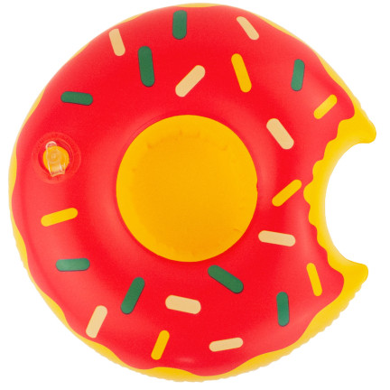 TG48118R PODSTAWKA POD KUBEK PĄCZEK RÓŻOWY DONUT PŁYWAJĄCA