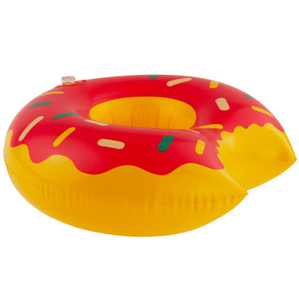 TG48118R PODSTAWKA POD KUBEK PĄCZEK RÓŻOWY DONUT PŁYWAJĄCA