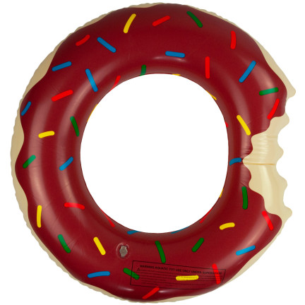 TG48122B KOŁO DMUCHANE DONUT BRĄZOWE PLAŻOWE PĄCZEK
