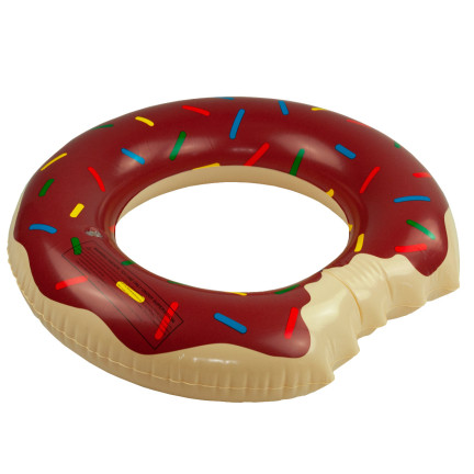 TG48122B KOŁO DMUCHANE DONUT BRĄZOWE PLAŻOWE PĄCZEK