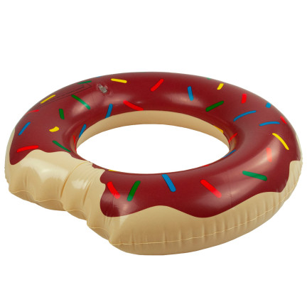 TG48122B KOŁO DMUCHANE DONUT BRĄZOWE PLAŻOWE PĄCZEK
