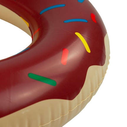 TG48122B KOŁO DMUCHANE DONUT BRĄZOWE PLAŻOWE PĄCZEK