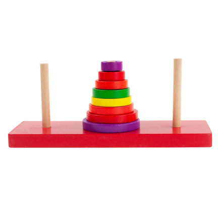 TG50053 KLOCKI DREWNIANE UKŁADANKA STOŻEK sorter piramida