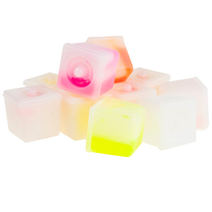 TG53193 KOSTKI LODU świecące kolorowe FLUO 12szt kostka ice