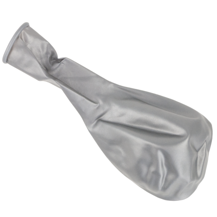 TG53244E BALONY METALICZNE 5SZT SZARE CHROMOWANE URODZINY