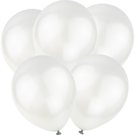 TG53244E BALONY METALICZNE 5SZT SZARE CHROMOWANE URODZINY