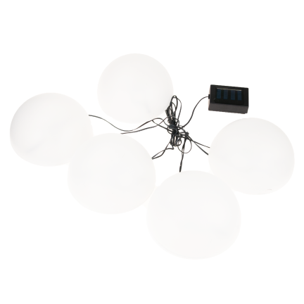TG55962 Lampa solarna półkula, lampki kolorowe 5szt., led wbijana, oświetlenie ogrodu