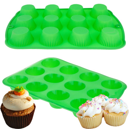 TG56209 FORMA DO MUFFINEK BABECZEK SILIKONOWA BLACHA pieczenia 12szt