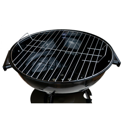 TG56276 Grill węglowy ogrodowy, okrągły z pokrywą, popielnik