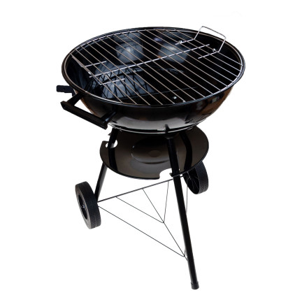 TG56276 Grill węglowy ogrodowy, okrągły z pokrywą, popielnik