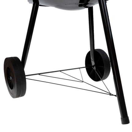 TG56276 Grill węglowy ogrodowy, okrągły z pokrywą, popielnik