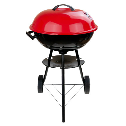 TG56276 Grill węglowy ogrodowy, okrągły z pokrywą, popielnik