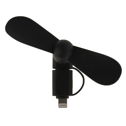 TG56377 WIATRACZEK DO TELEFONU MICRO USB LIGHTNING 3W1