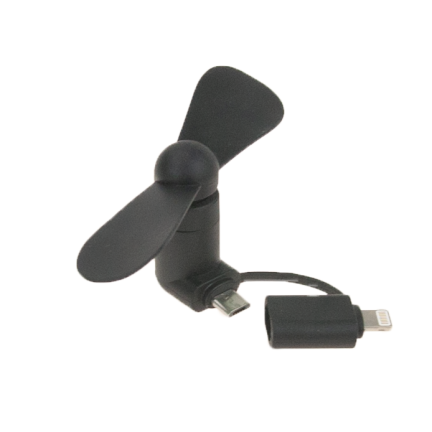 TG56377 WIATRACZEK DO TELEFONU MICRO USB LIGHTNING 3W1