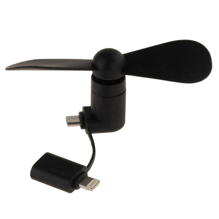 TG56377 WIATRACZEK DO TELEFONU MICRO USB LIGHTNING 3W1