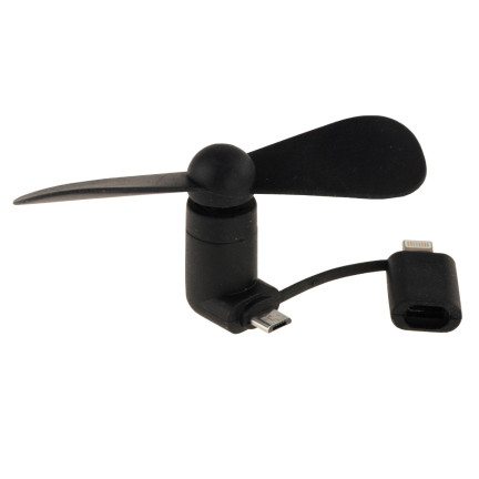 TG56377 WIATRACZEK DO TELEFONU MICRO USB LIGHTNING 3W1