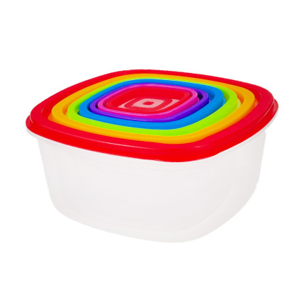 TG56581 POJEMNIKI NA ŻYWNOŚĆ ZESTAW 7szt lunchbox kuchenne