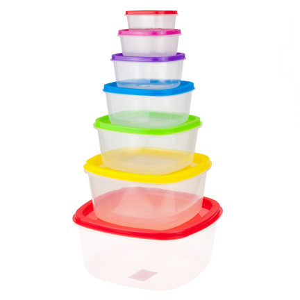 TG56581 POJEMNIKI NA ŻYWNOŚĆ ZESTAW 7szt lunchbox kuchenne