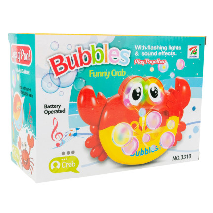 TG57811 MASZYNKA DO BANIEK PIANY KRAB BAŃKI MYDLANE + PŁYN