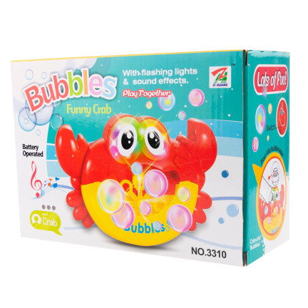 TG57811 MASZYNKA DO BANIEK PIANY KRAB BAŃKI MYDLANE + PŁYN
