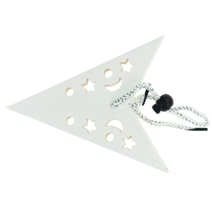 TG59706-1 GWIAZDA SKŁADANA ŚWIĄTECZNA WITRAŻ PAPIEROWA 3D DEKORACJA AŻUROWA OKNO 45cm